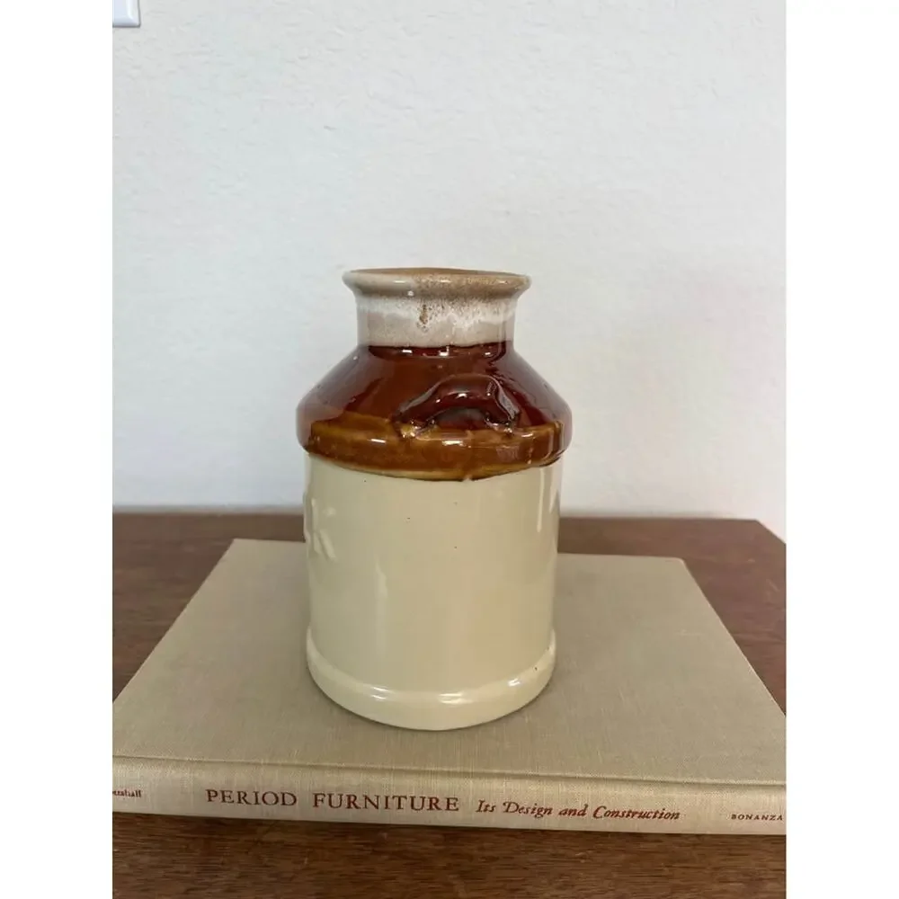 Vintage Style Ceramic Milk Jug Crock